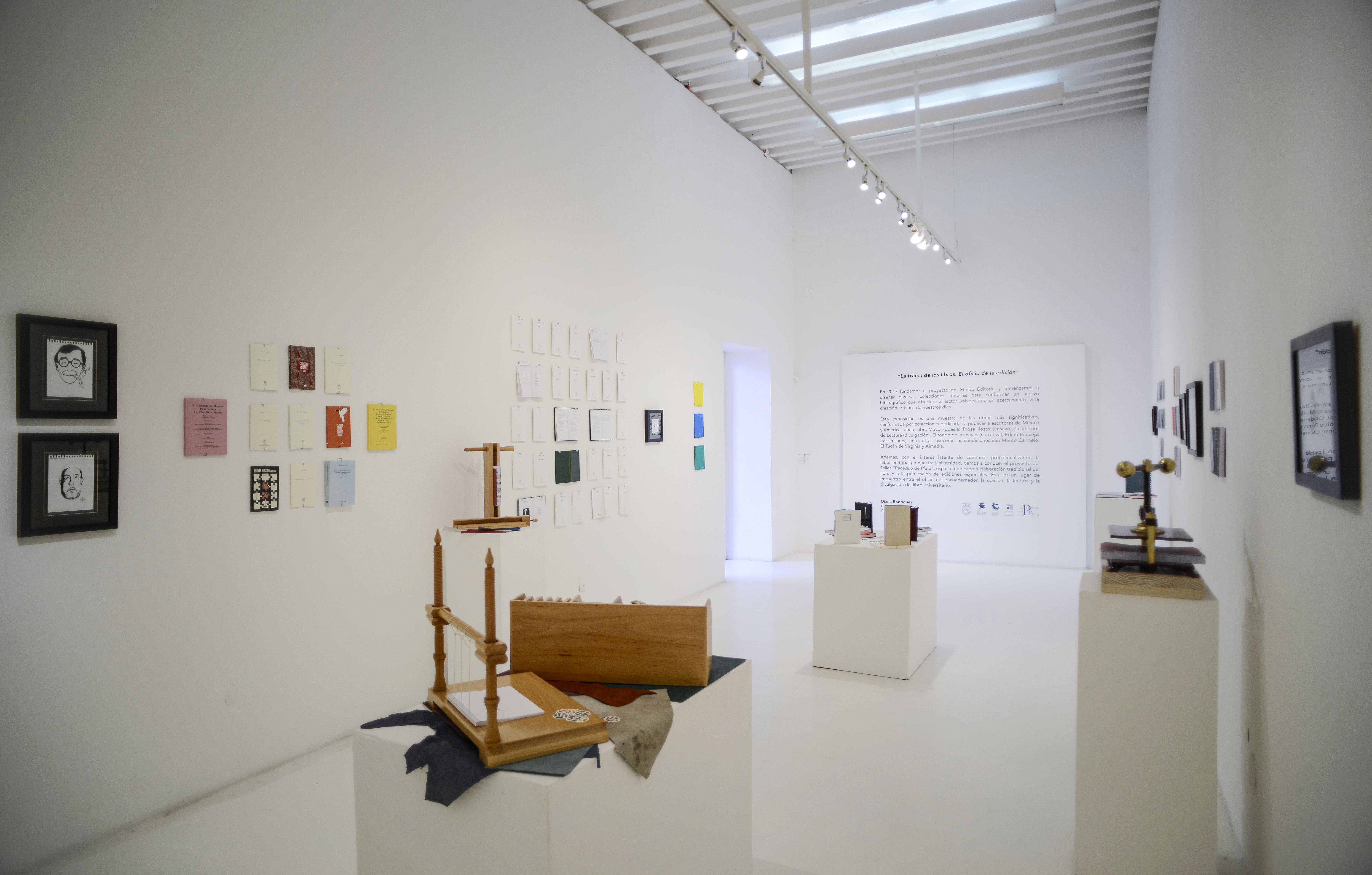 Instalación “La trama de los libros”, Centro de Arte Bernardo Quintana, 2020. 